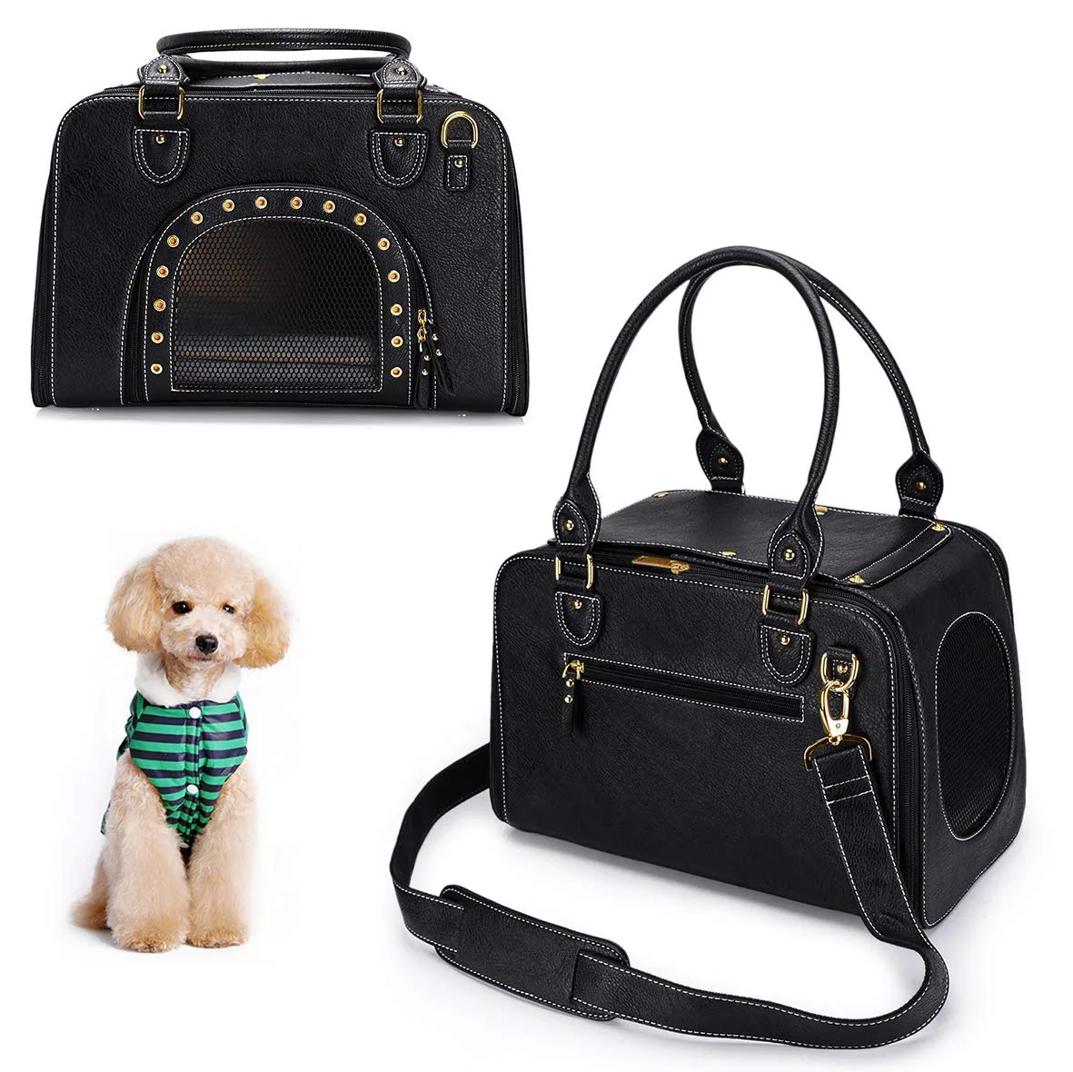 Cat Carrier Collapsible: Storage Friendly - detail view supplied by QUANZHOU JUNYUAN BAGS