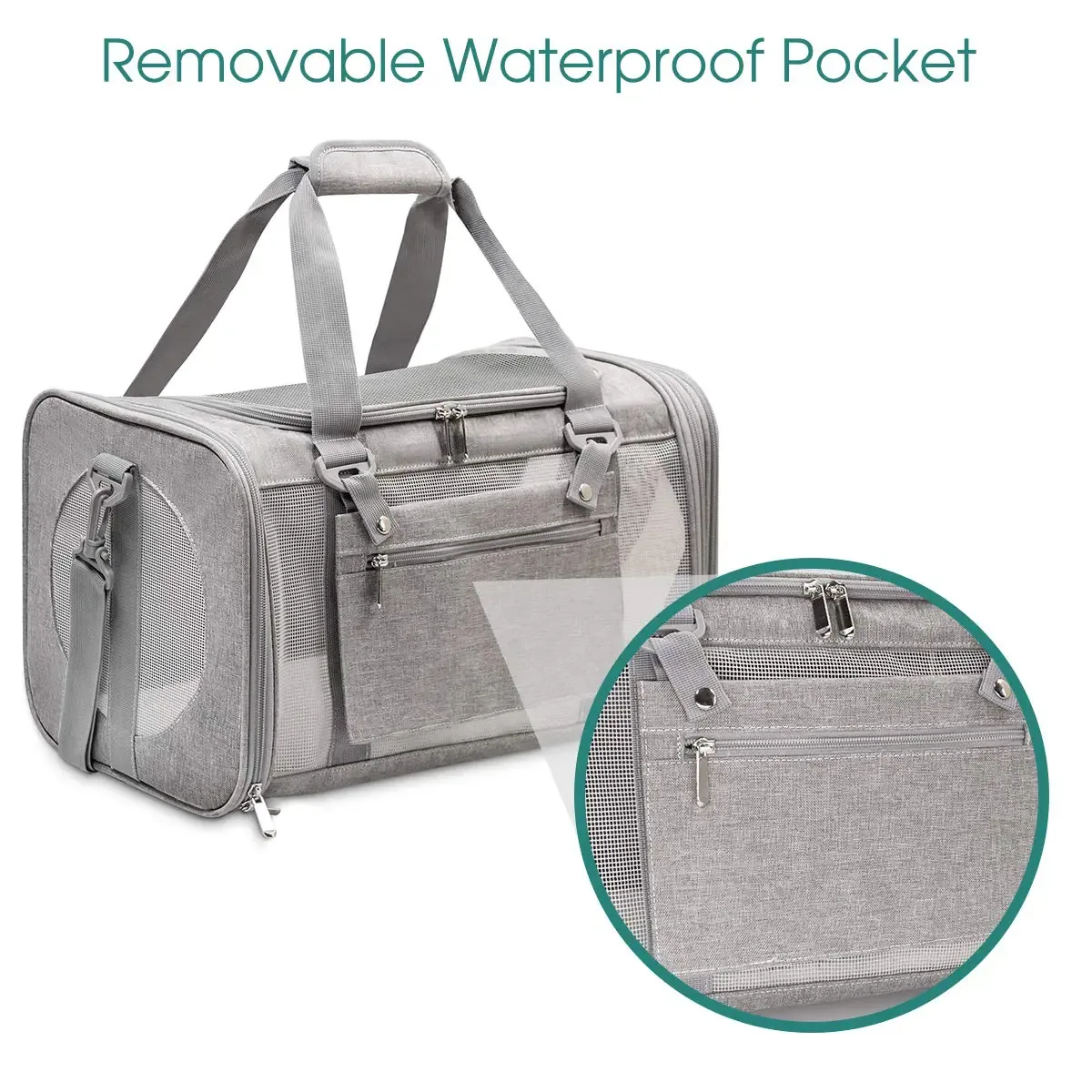 Cat Carrier ODM: Design and Development - detail view supplied by QUANZHOU JUNYUAN BAGS