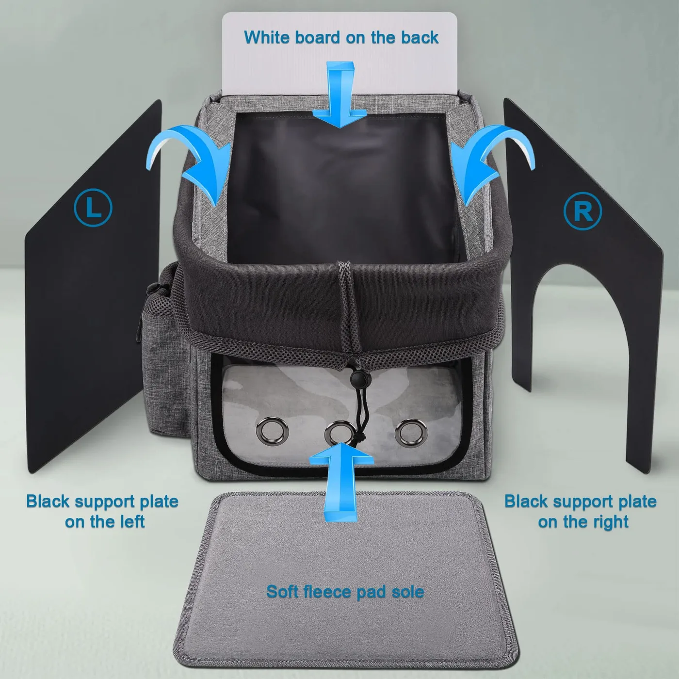 Dog Carrier Backpack for Rottweilers: Protective Bre - detail view supplied by QUANZHOU JUNYUAN BAGS