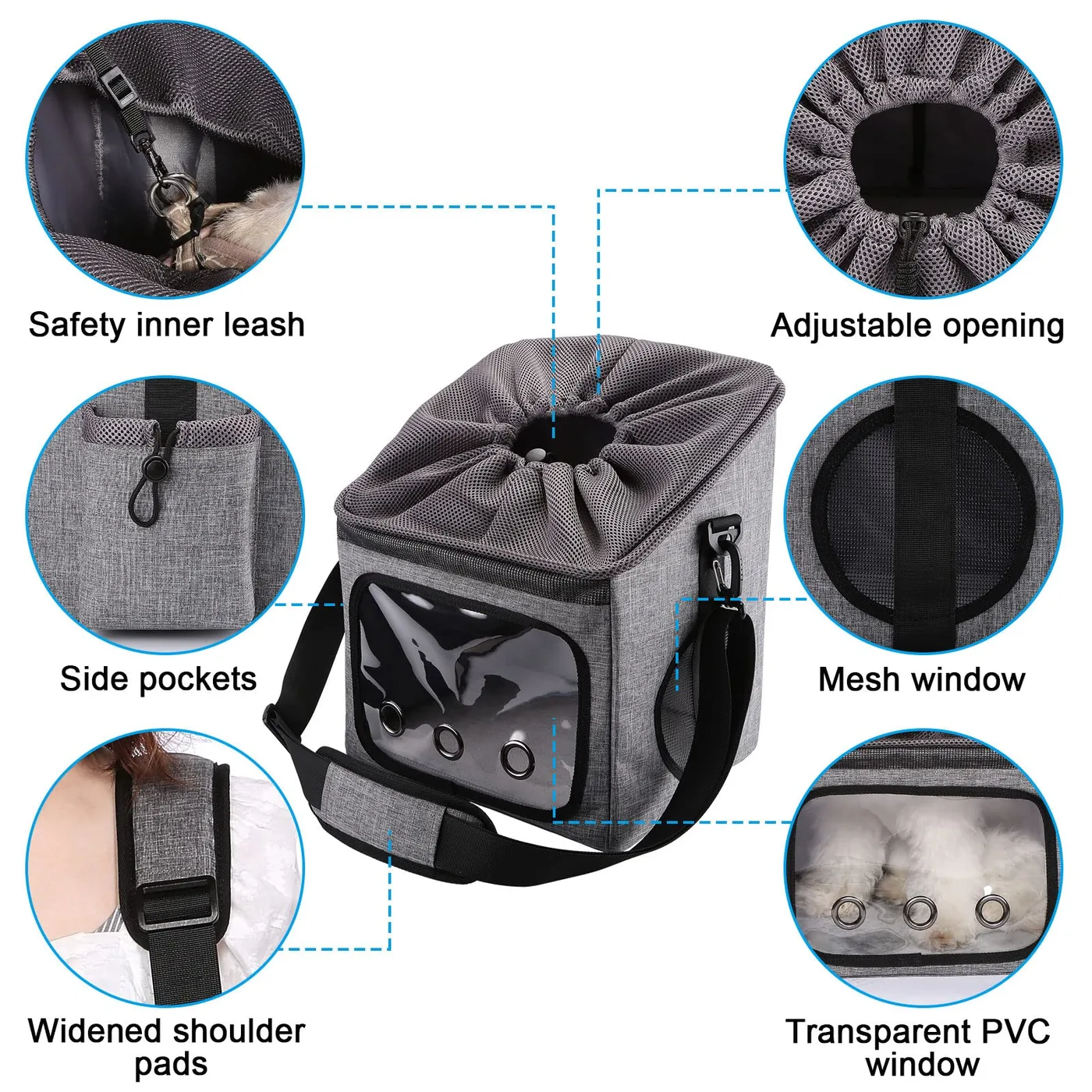 Pet Carrier Collapsible Bowl: Space Saving - detail view supplied by QUANZHOU JUNYUAN BAGS