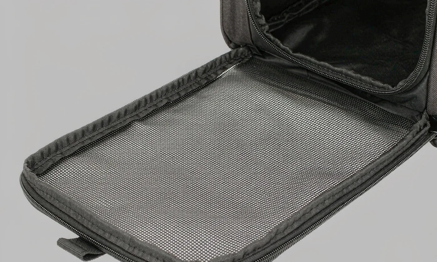 Dog Carrier Backpack Mesh: Airflow and Durability - detail view supplied by QUANZHOU JUNYUAN BAGS